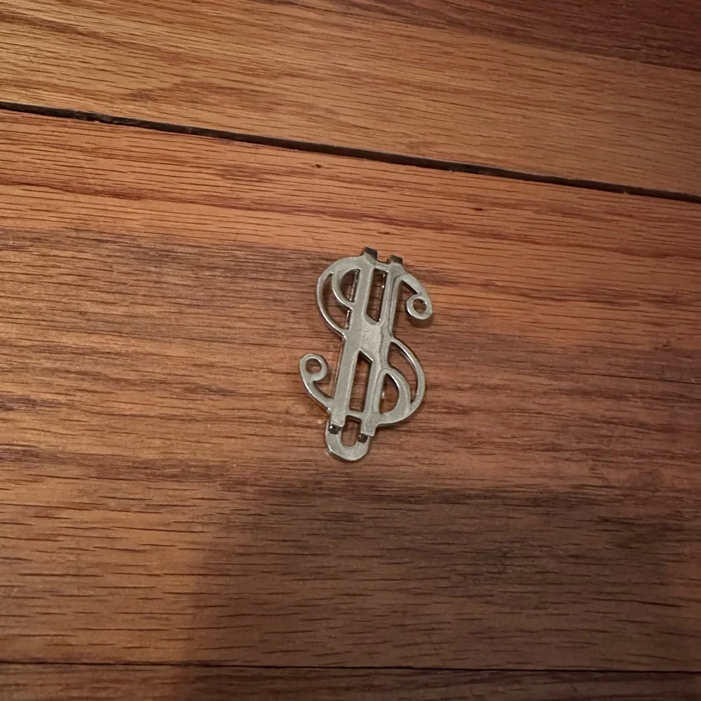 Silver Dollar Sign Money Clip